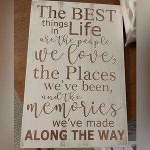 Life memories sign